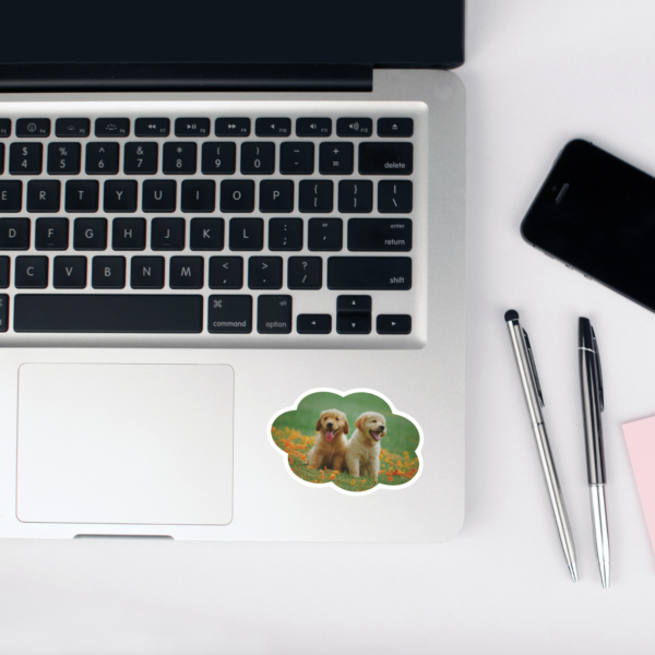 Cloud Shape Customizable Sticker - Image 2